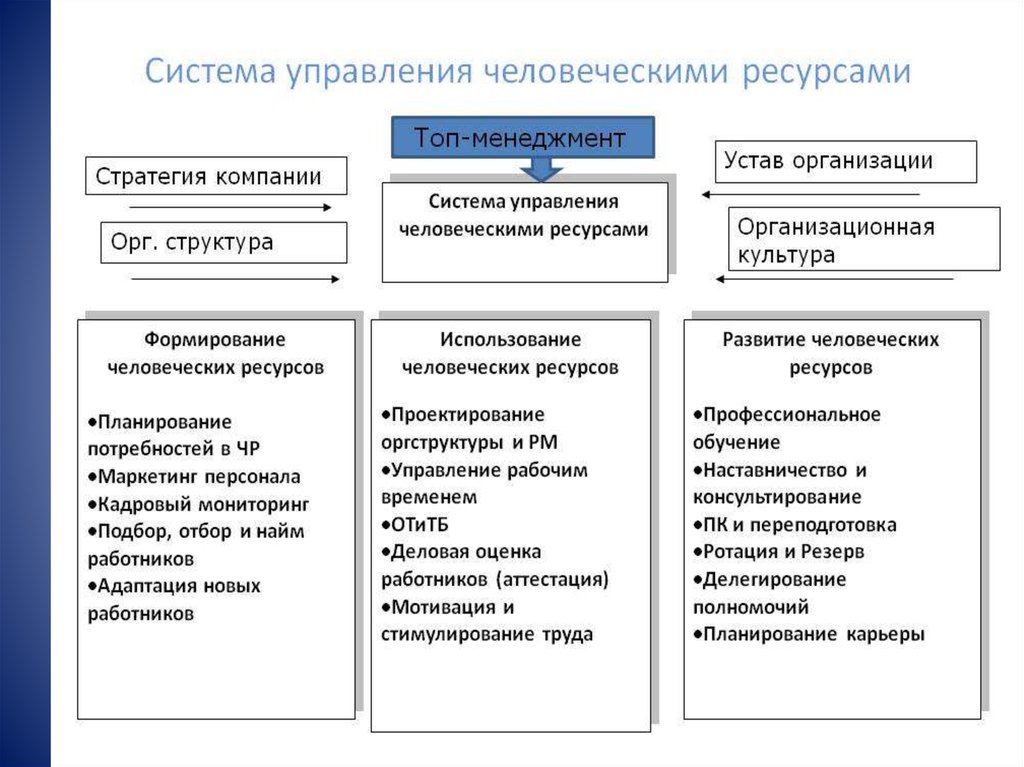 Управленческий персонал включает. Система управления человеческими ресурсами. Система управления человеческими ресурсами организации подсистемы. Система учр в организации. Структура человеческих ресурсов предприятия.