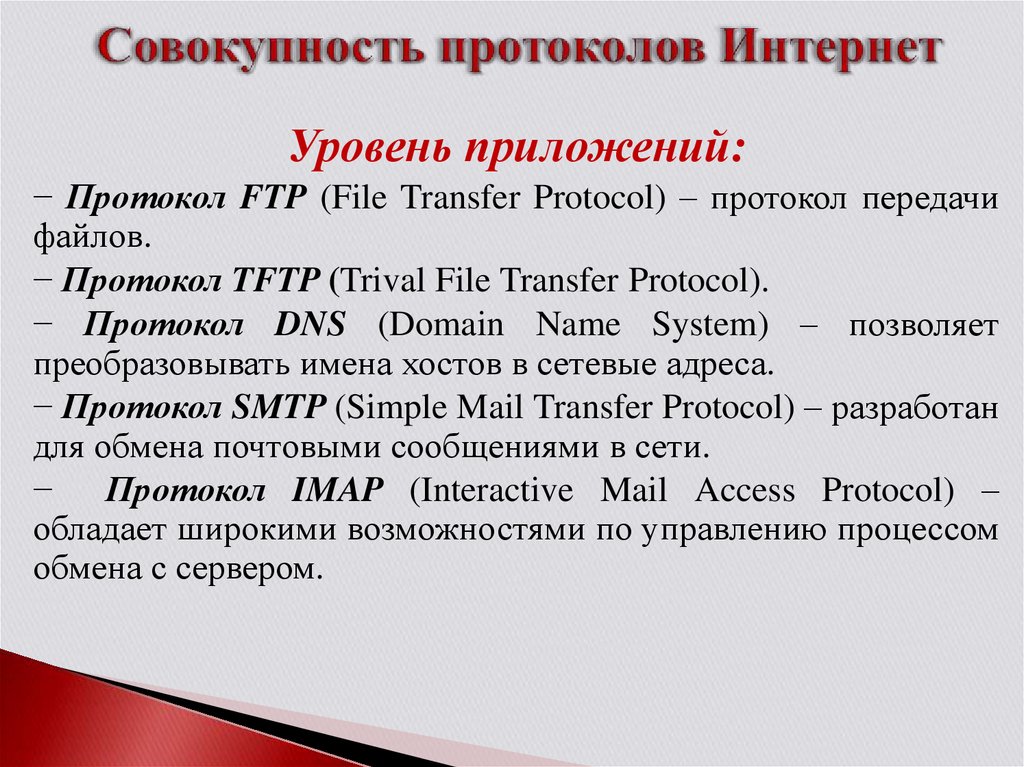 Интернет протоколы рф