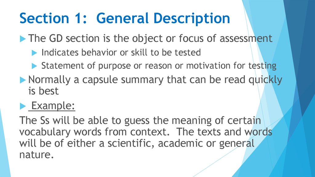Section 1: General Description