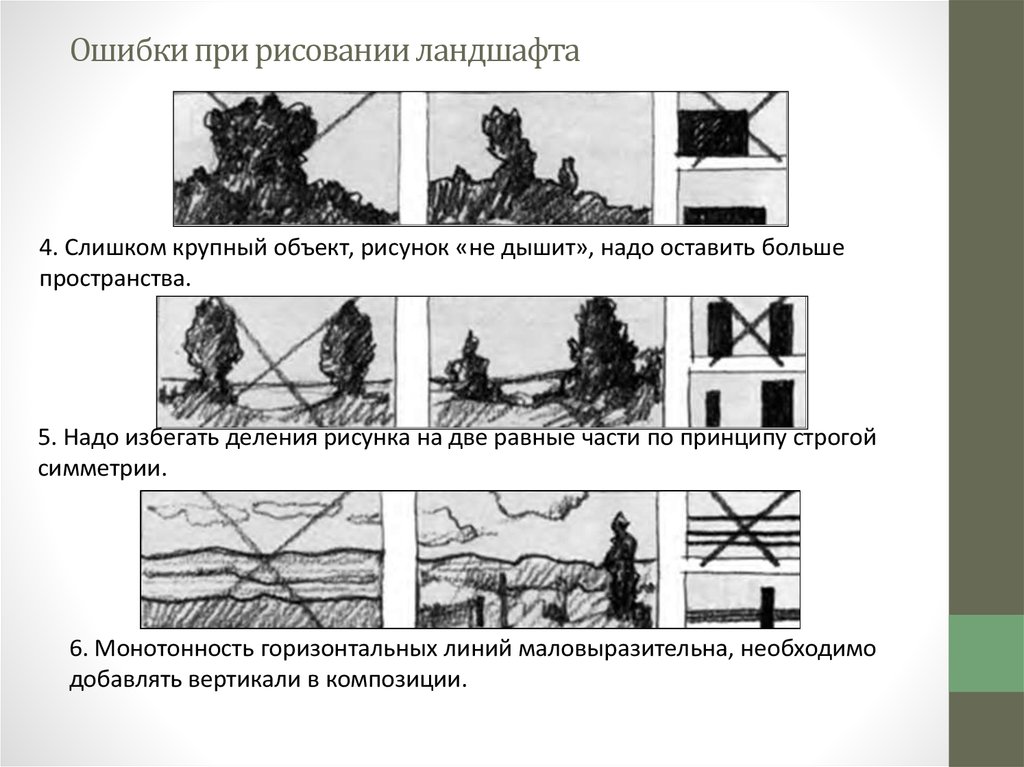 Правильная композиция в рисунке