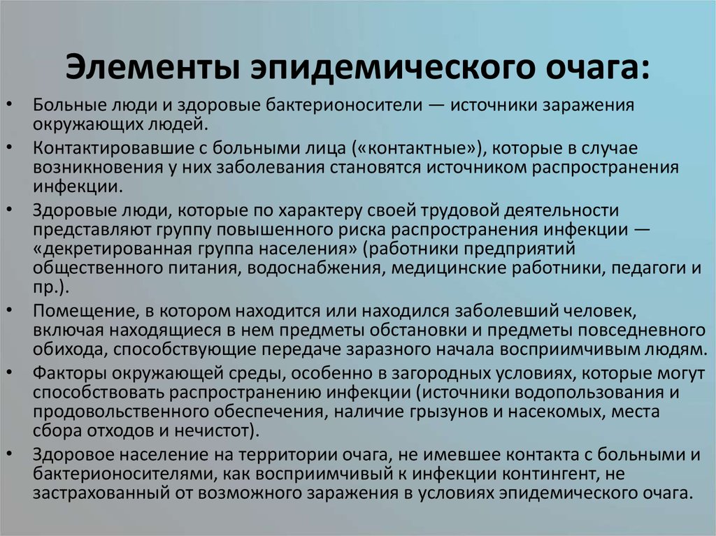 Эпидемический очаг