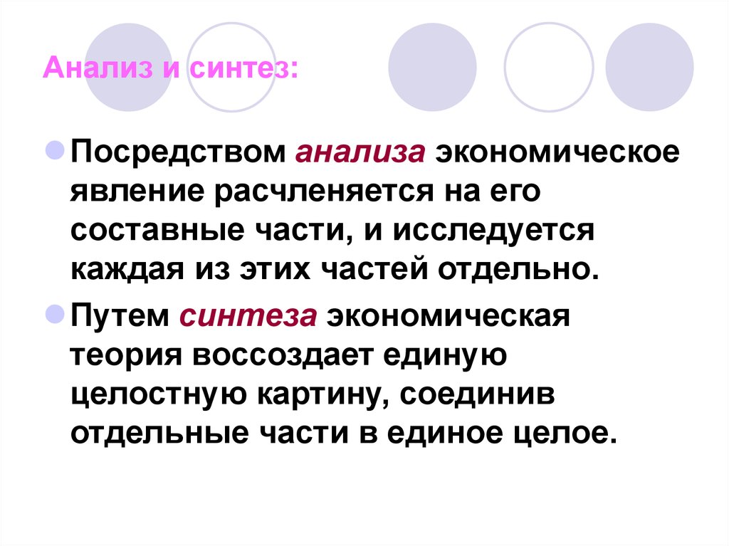 Посредством анализа. Анализ и Синтез в экономике. Синтез в экономике это. Метод анализа и синтеза в экономике. Анализ и Синтез экономическая теория.