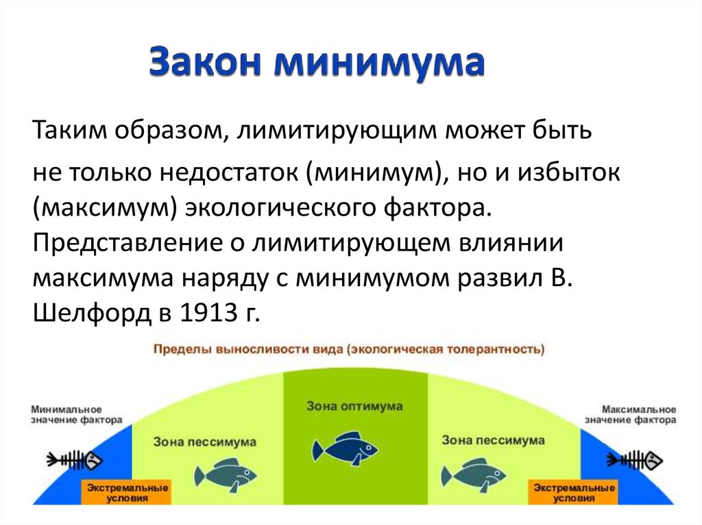 Закон минимума презентация