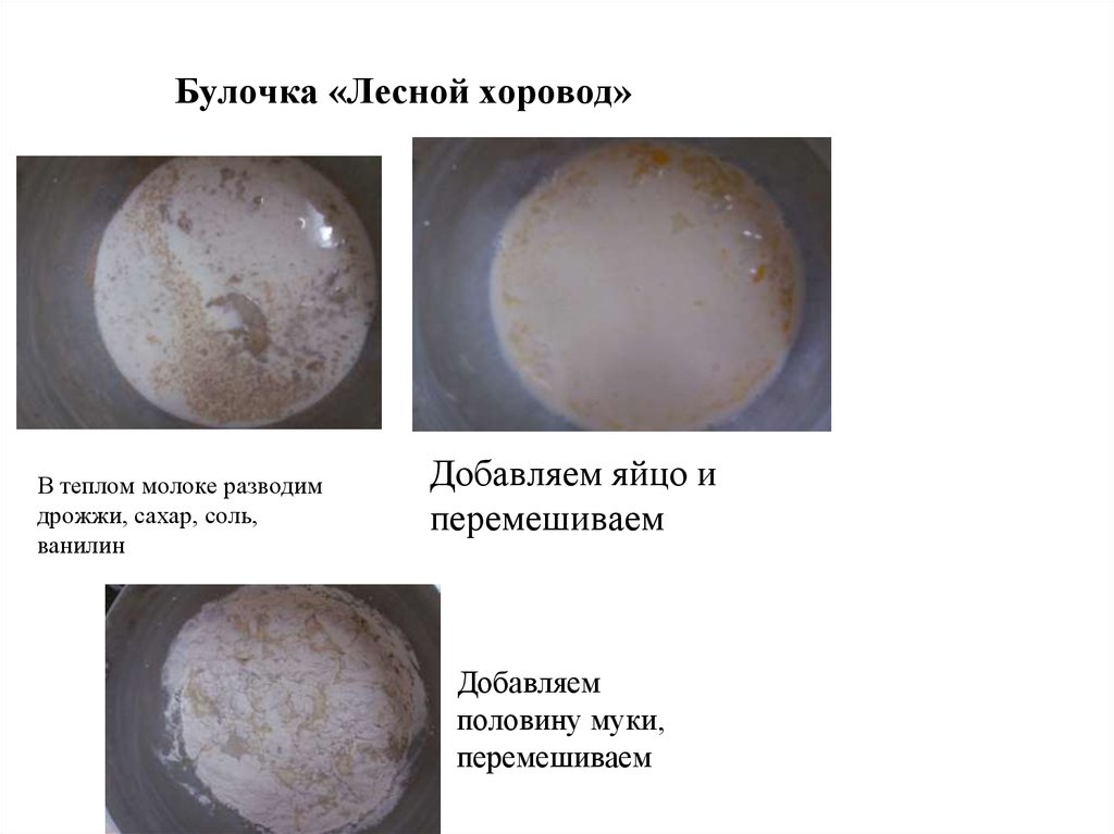 Лесной хоровод сдоба технологическая карта