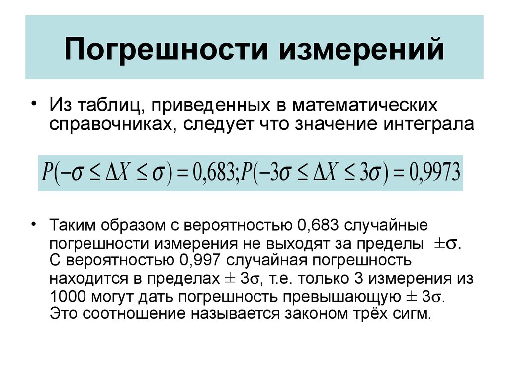 Погрешность стандартного образца