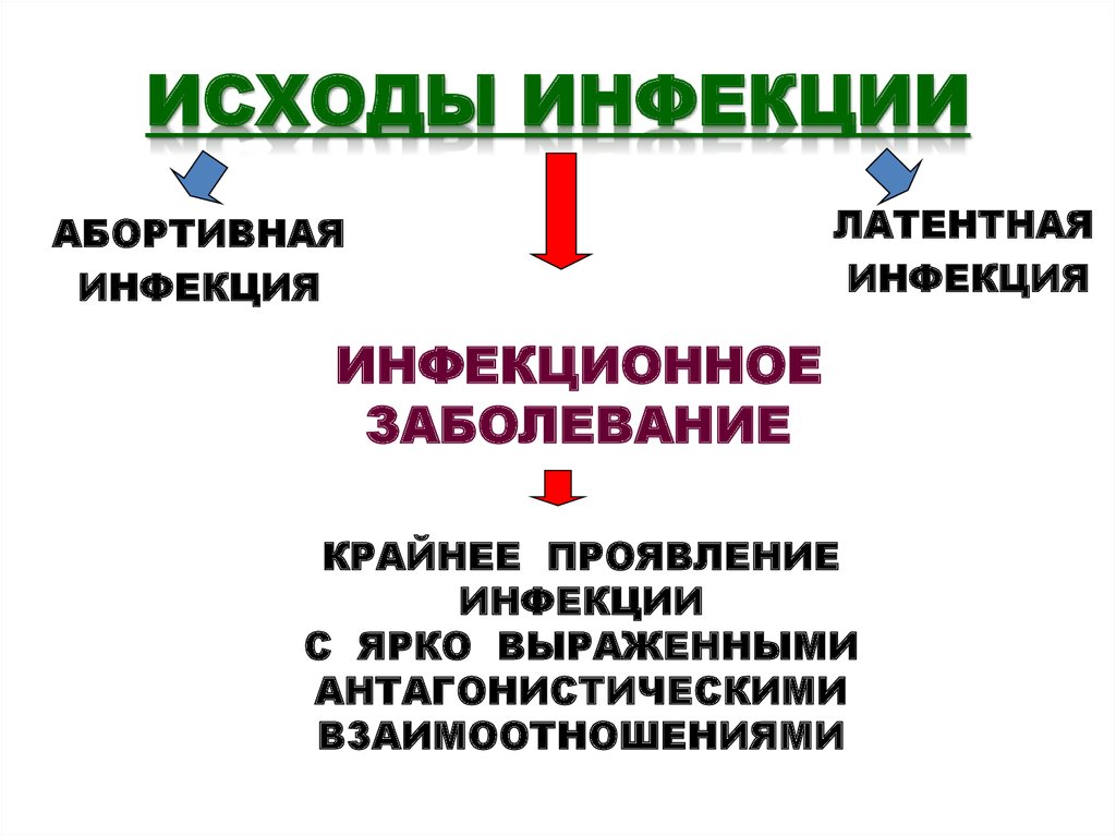 ИСХОДЫ ИНФЕКЦИИ