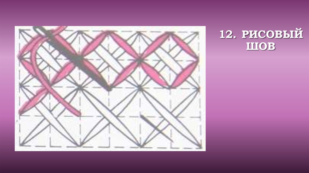 12. Рисовый шов