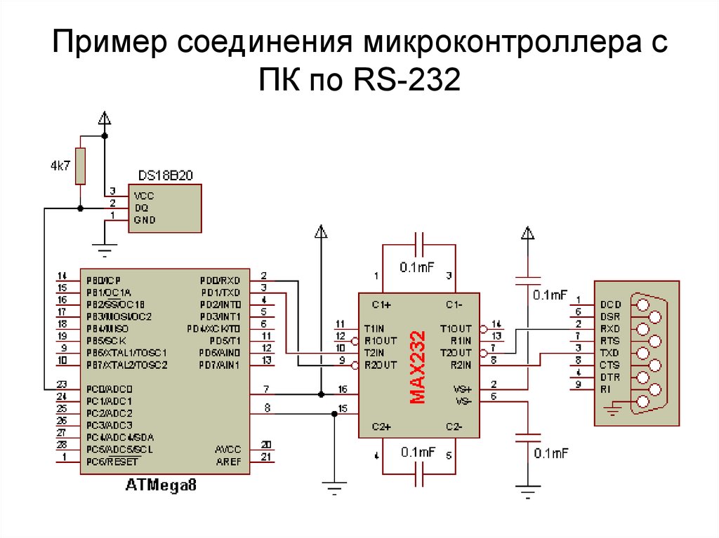 Rs 232 схема подключения