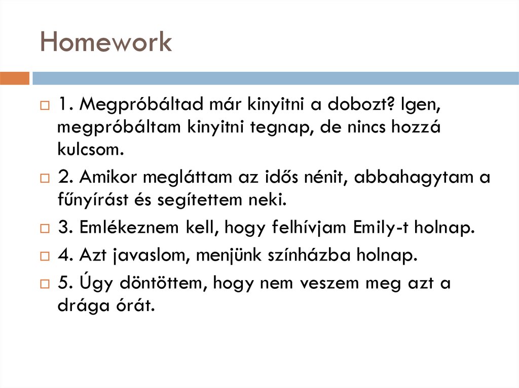 Homework