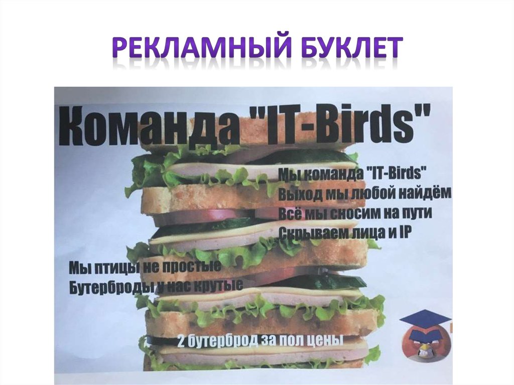 РЕКЛАМНЫЙ БУКЛЕТ