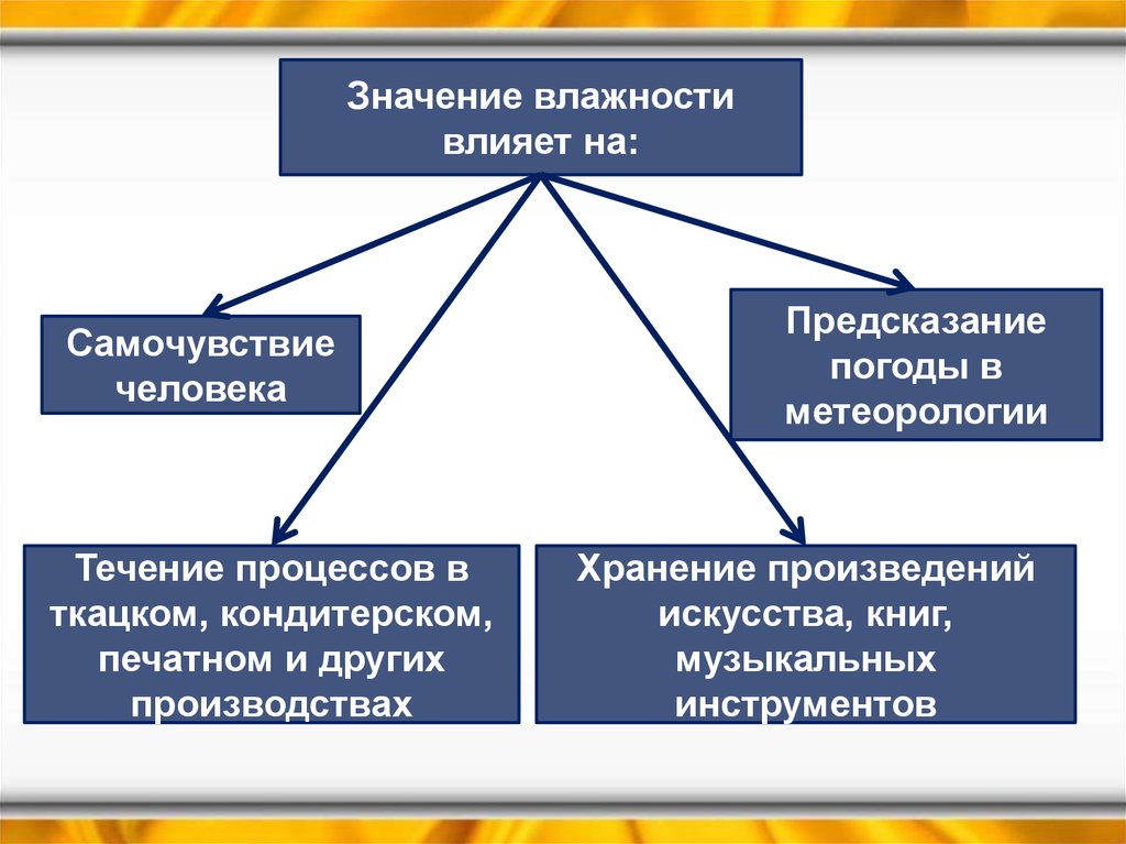 Презентация значение влажности в жизни человека