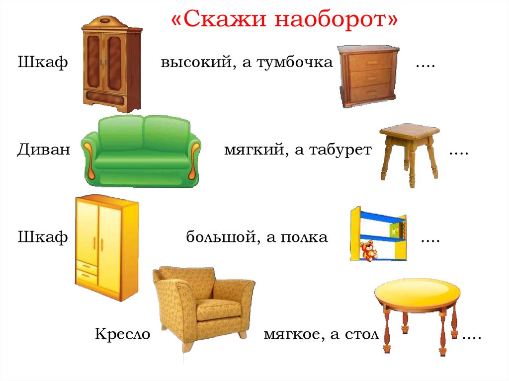 Прочитай и нарисуй напиши названия предметов мебели английский 2 класс