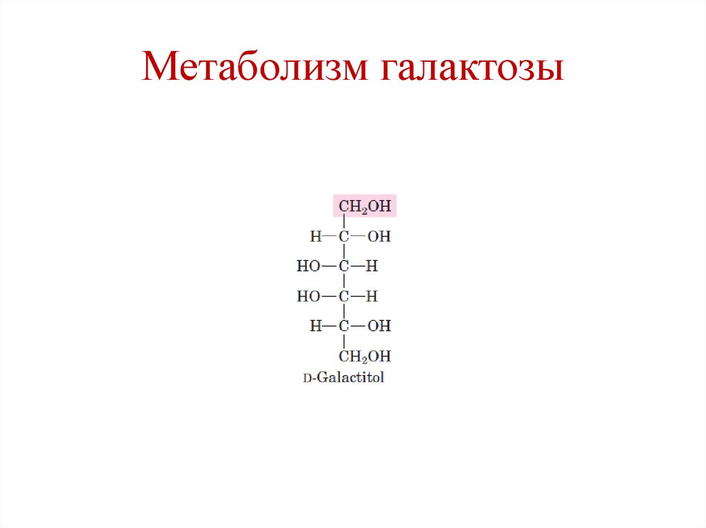 Схема метаболизма галактозы