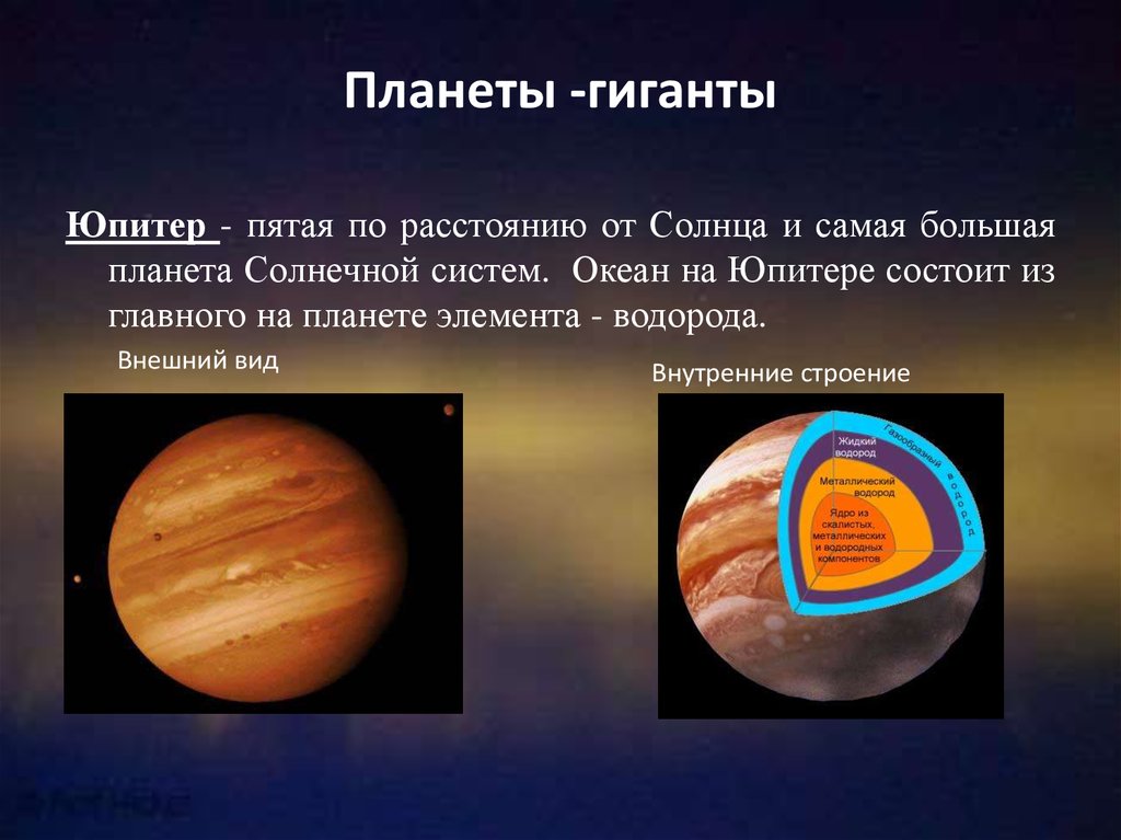 Планеты гиганты солнечной системы презентация