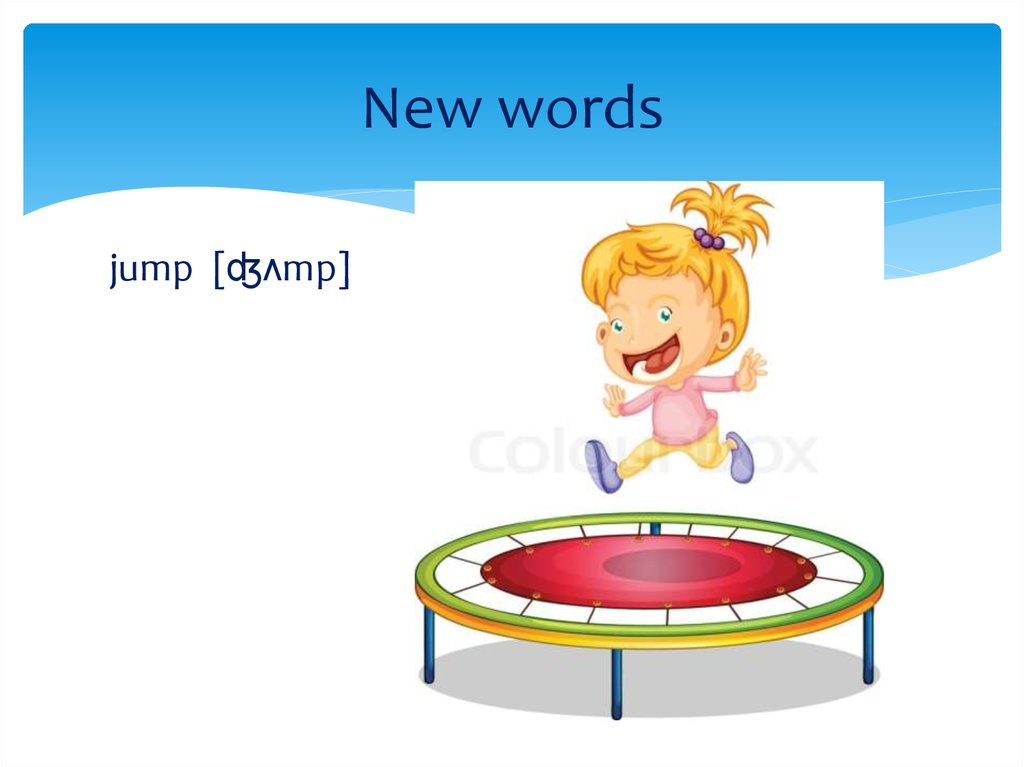 New words. Jump Word.