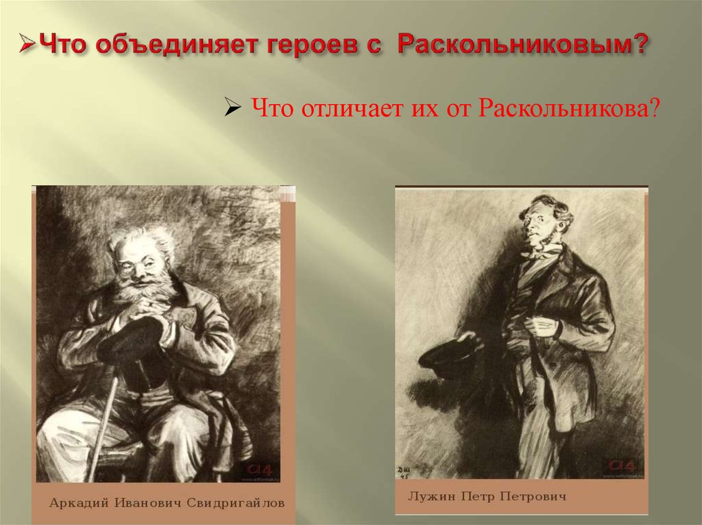 Преступление и наказание герой раскольников. Что объединяет героев с Раскольниковым. Портреты персонажей преступление и наказание. Что объединяет героев и отличает их от Раскольникова. Преступление и наказание контраст портрета героя окружающего его.