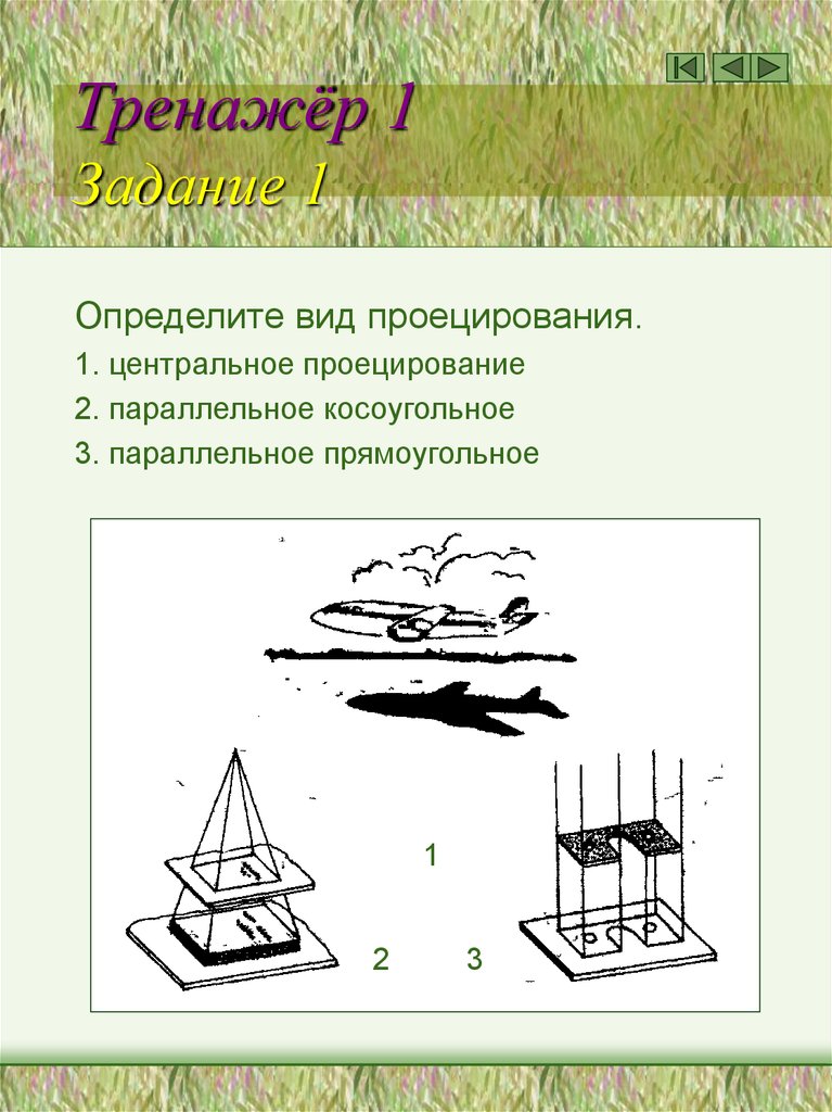 Тренажёр 1 Задание 1