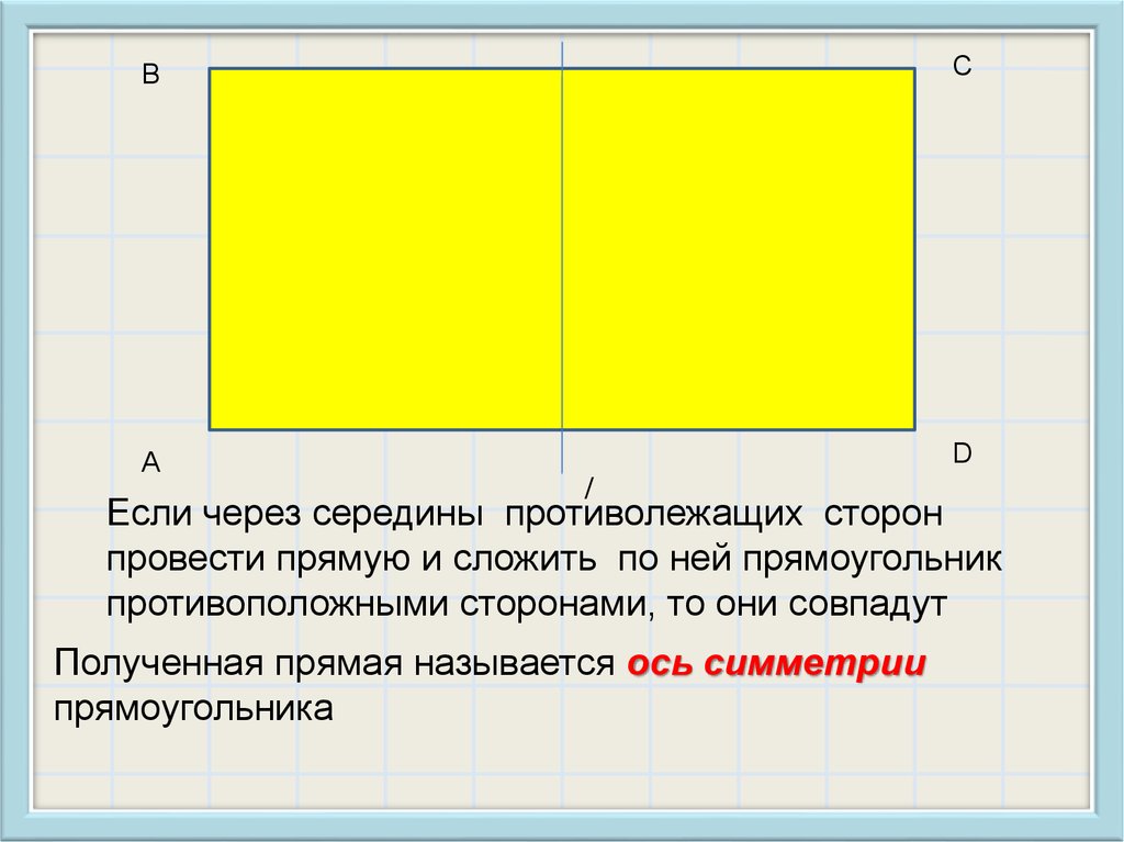 Ось симметрии 3 класс прямоугольника рисунок