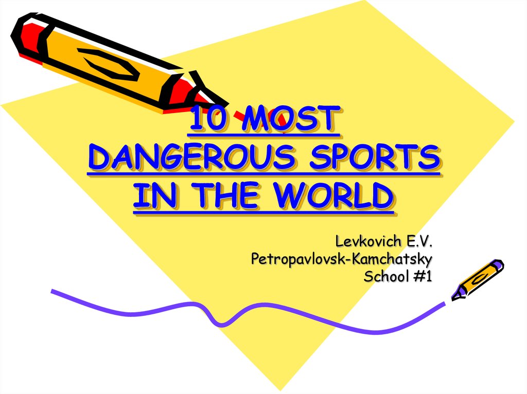 10 MOST DANGEROUS SPORTS IN THE WORLD