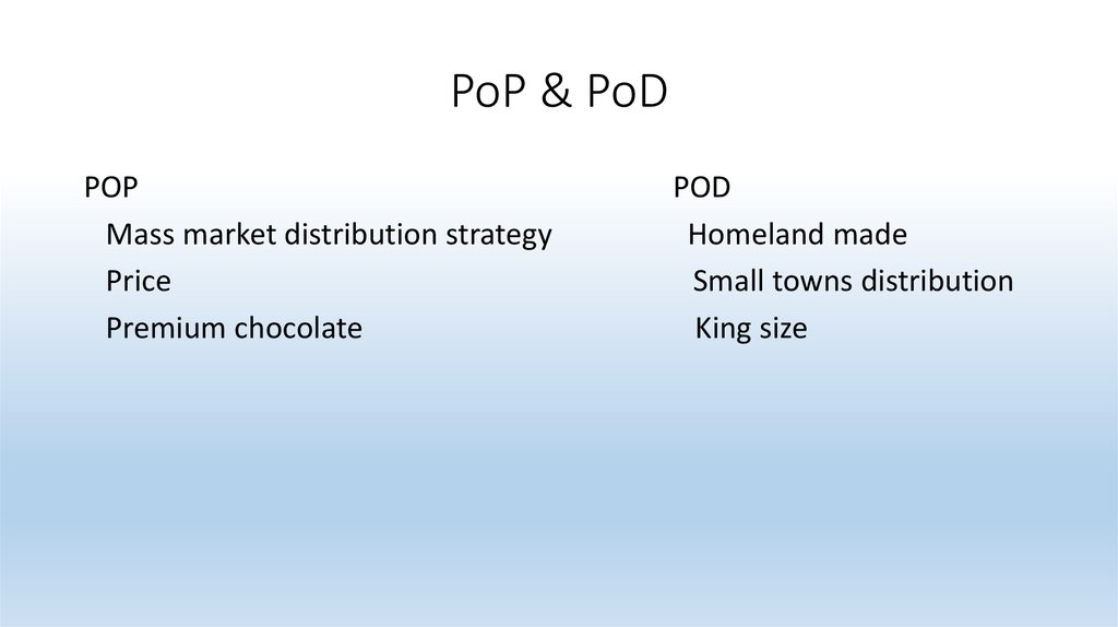 PoP & PoD