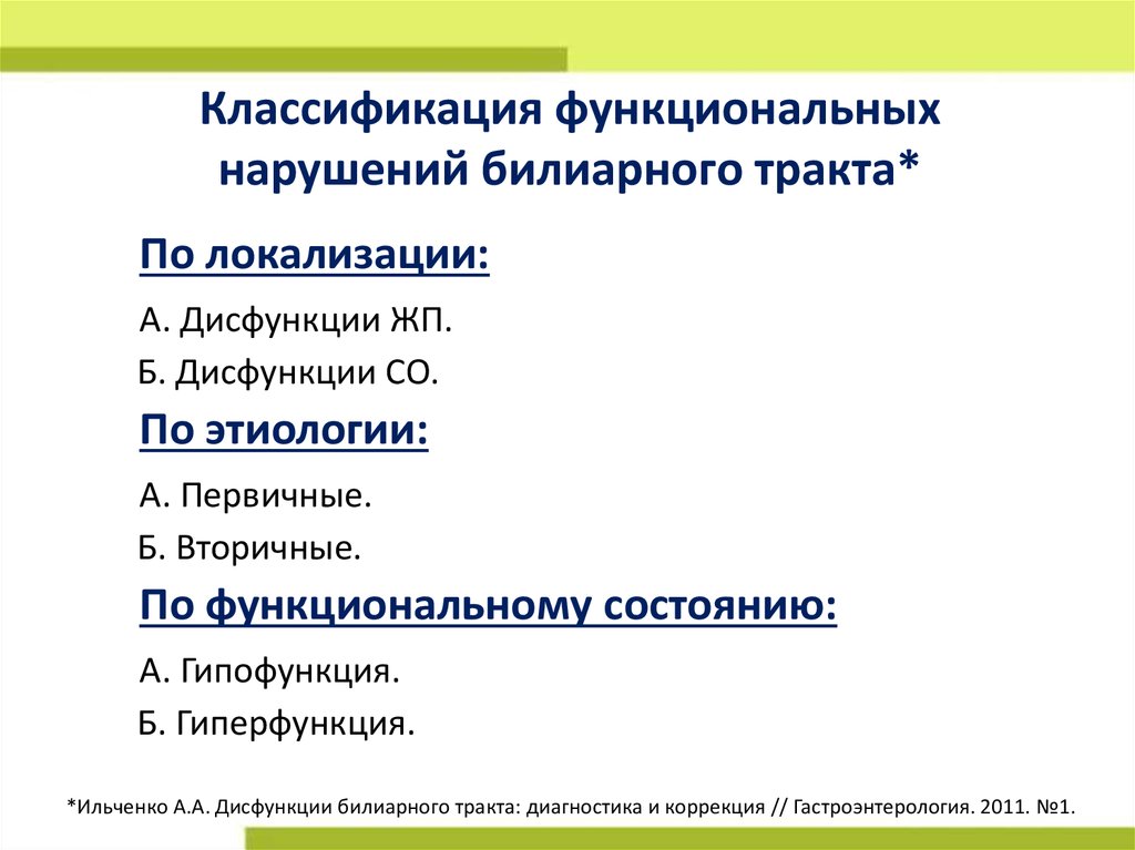 Дисфункция билиарного тракта у детей презентация