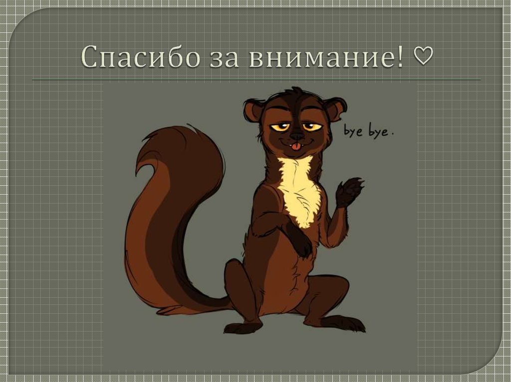Спасибо за внимание! ♡