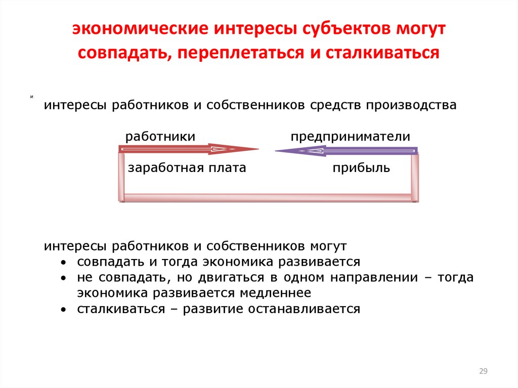 Производитель экономический интерес