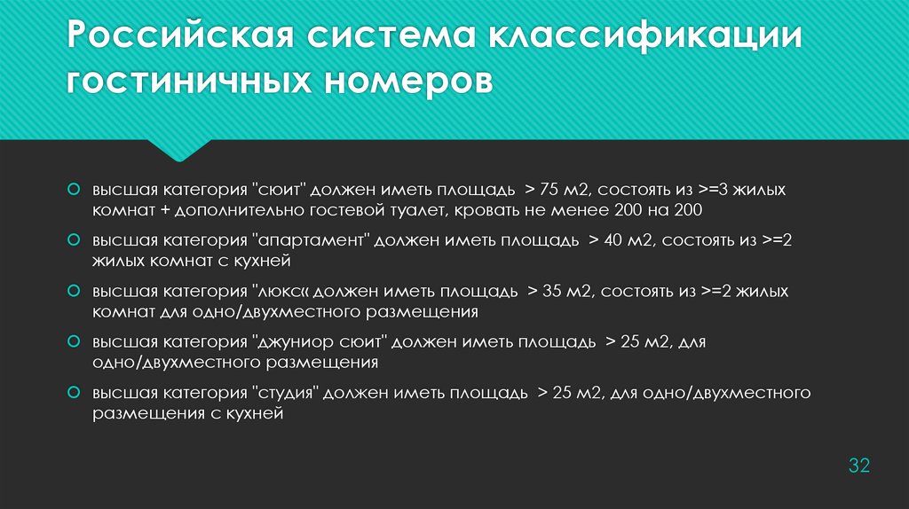 Российская система классификации гостиничных номеров
