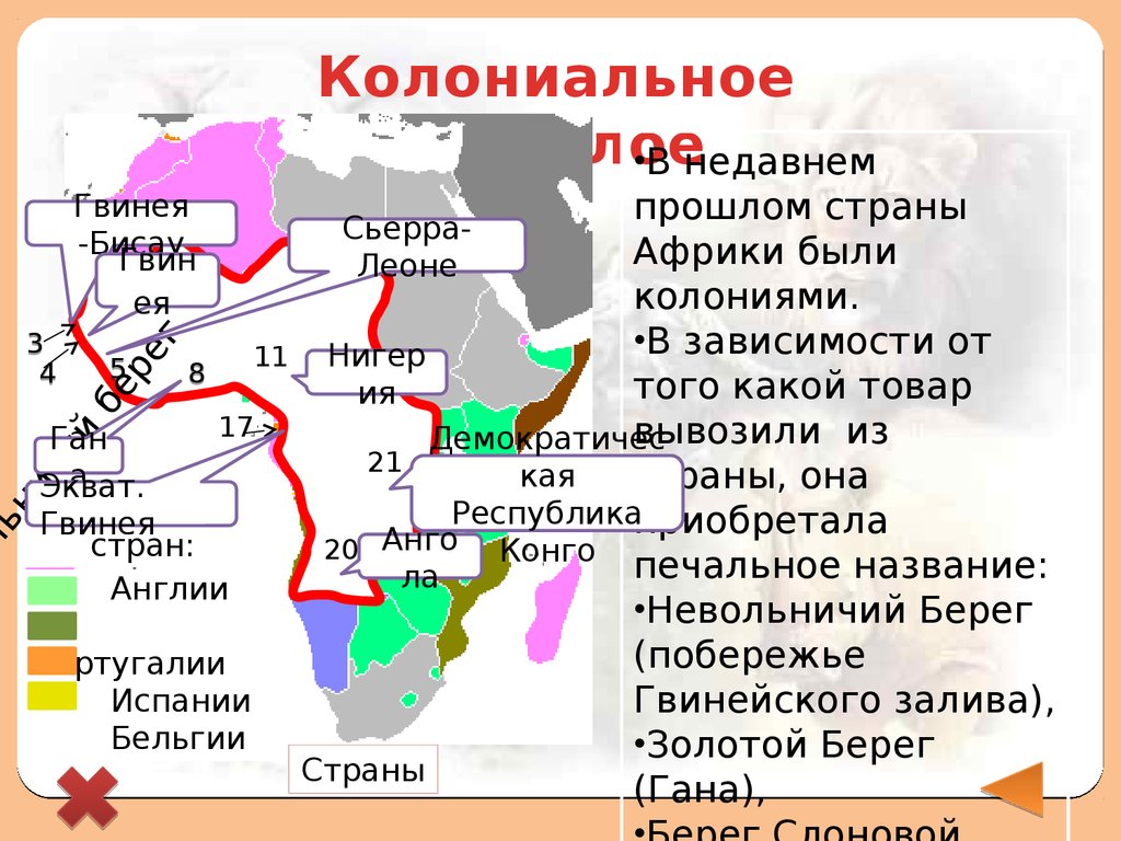 Какие страны африки были колониями великобритании