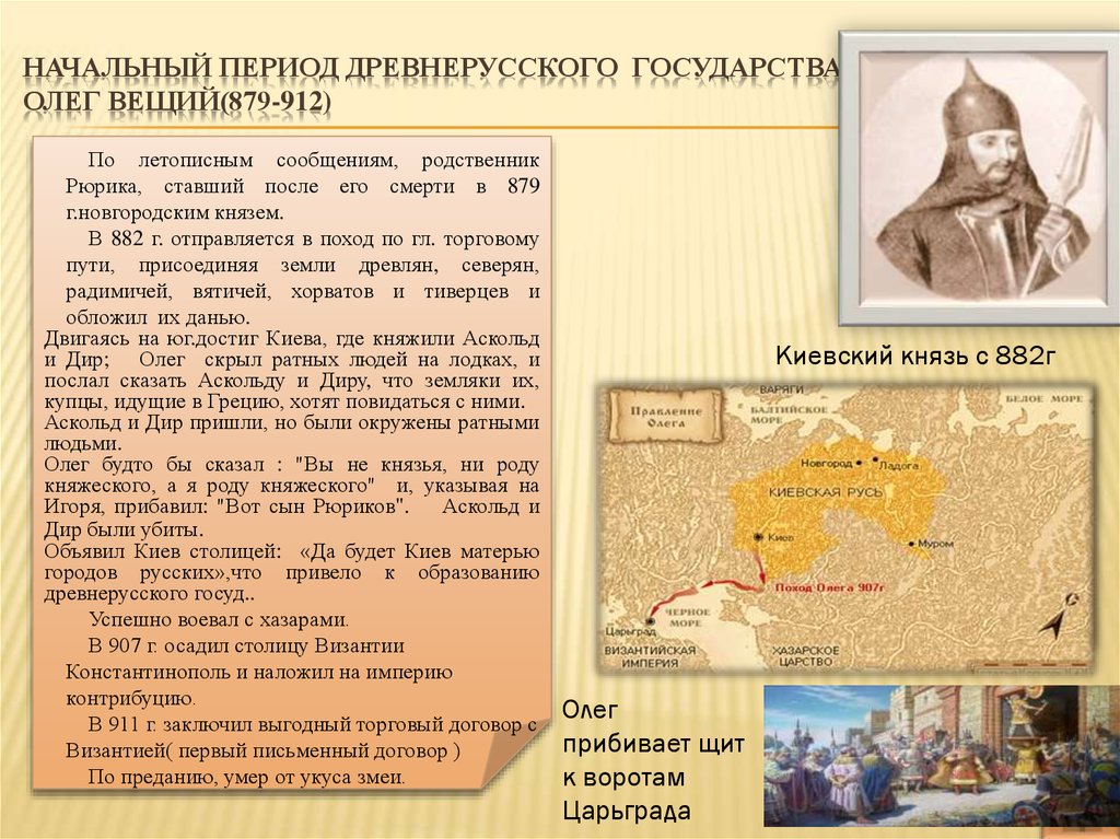 Политика первых князей древнерусского государства