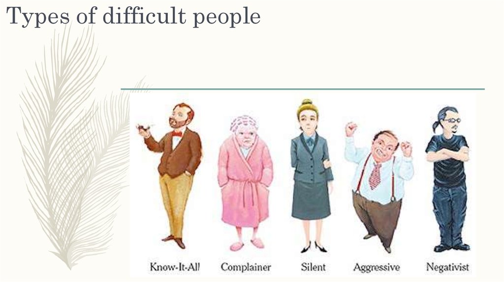 Dealing with difficult people