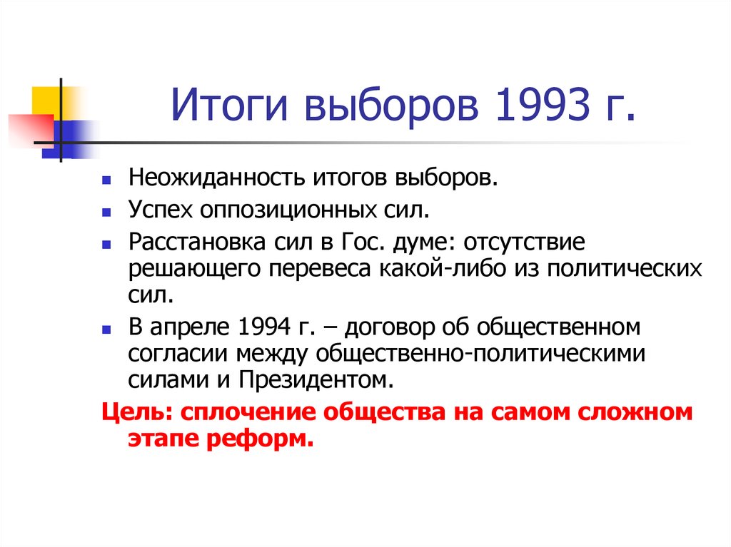Партии россии 1993