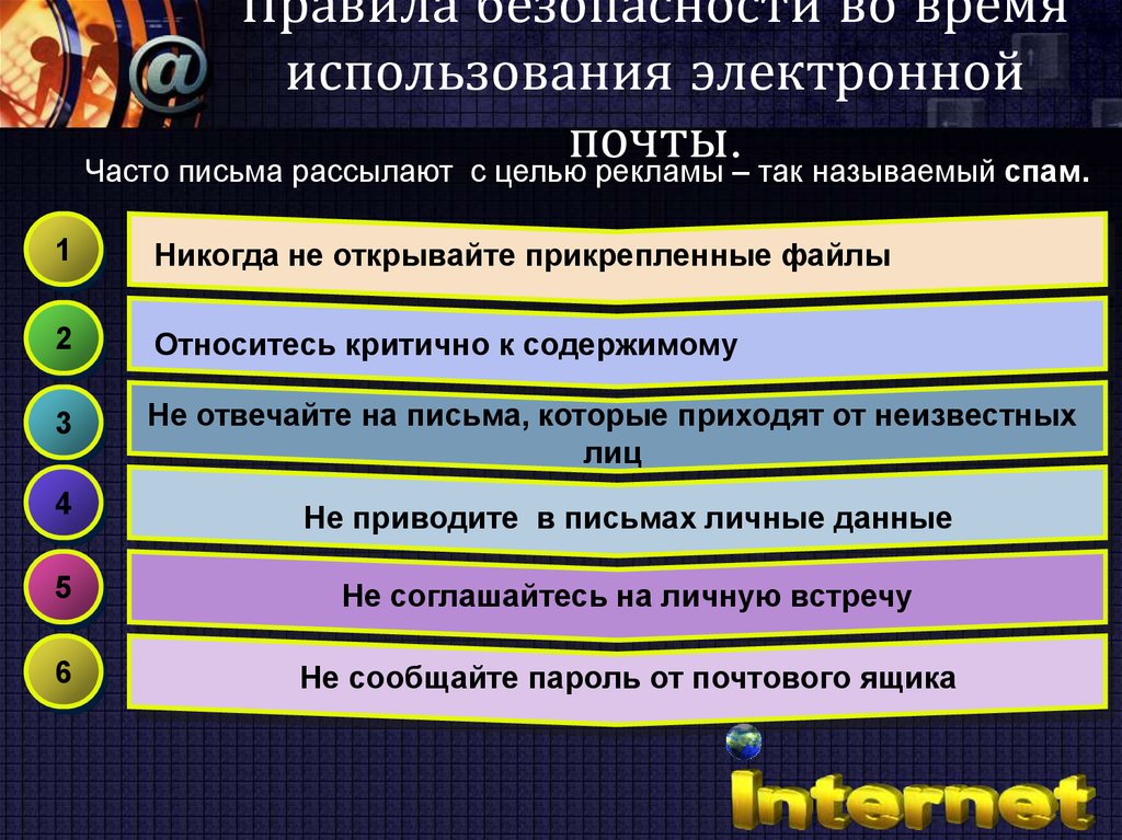 Электронная почта вопросы. Меры безопасности электронной почты. Безопасность электронной почты кратко. Правила безопасности пользования электронной почтой. Правила использования электронной почты.