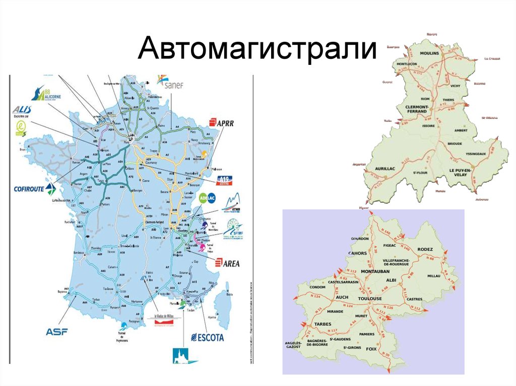 Карта жд франции