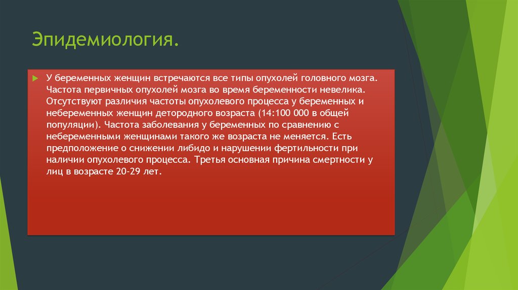 Эпидемиология.