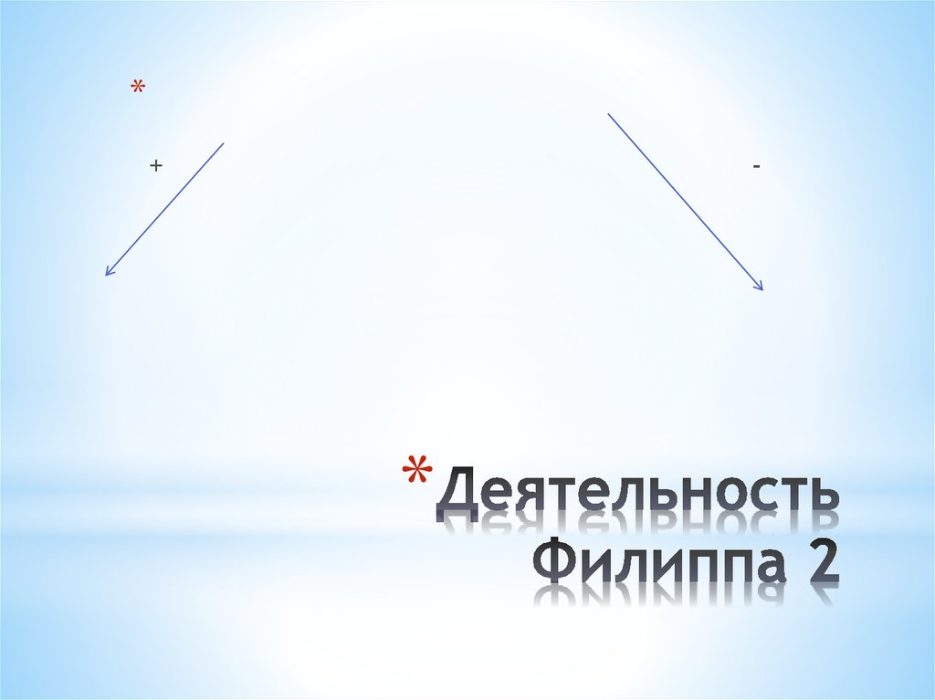 Деятельность Филиппа 2