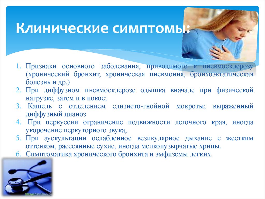 Клинические симптомы: