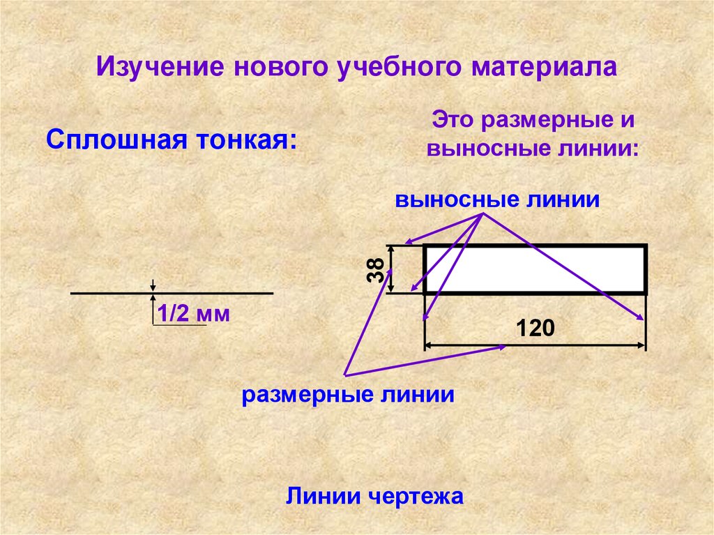 Какое расстояние оставляют между линией контурного изображения детали и размерной линией