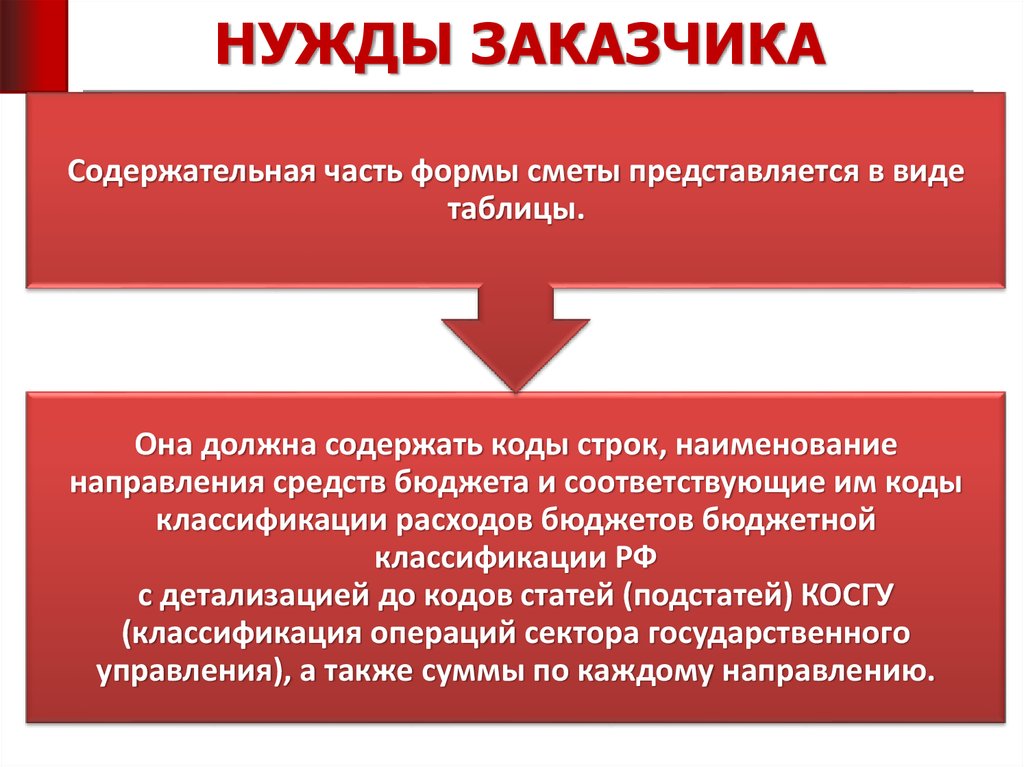 Нужды заказчика. Нужды заказчика проекта. Бюджетная классификация. Источники финансирования для государственных нужд.