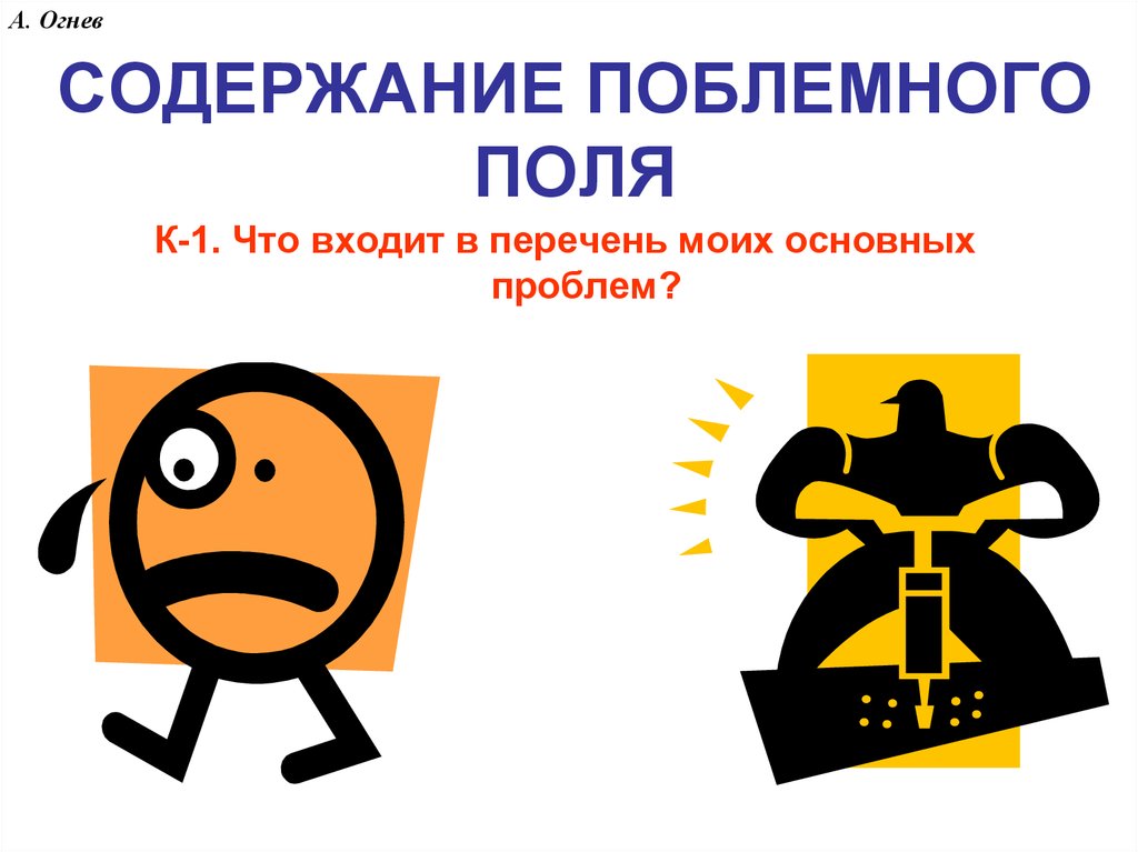 СОДЕРЖАНИЕ ПОБЛЕМНОГО ПОЛЯ