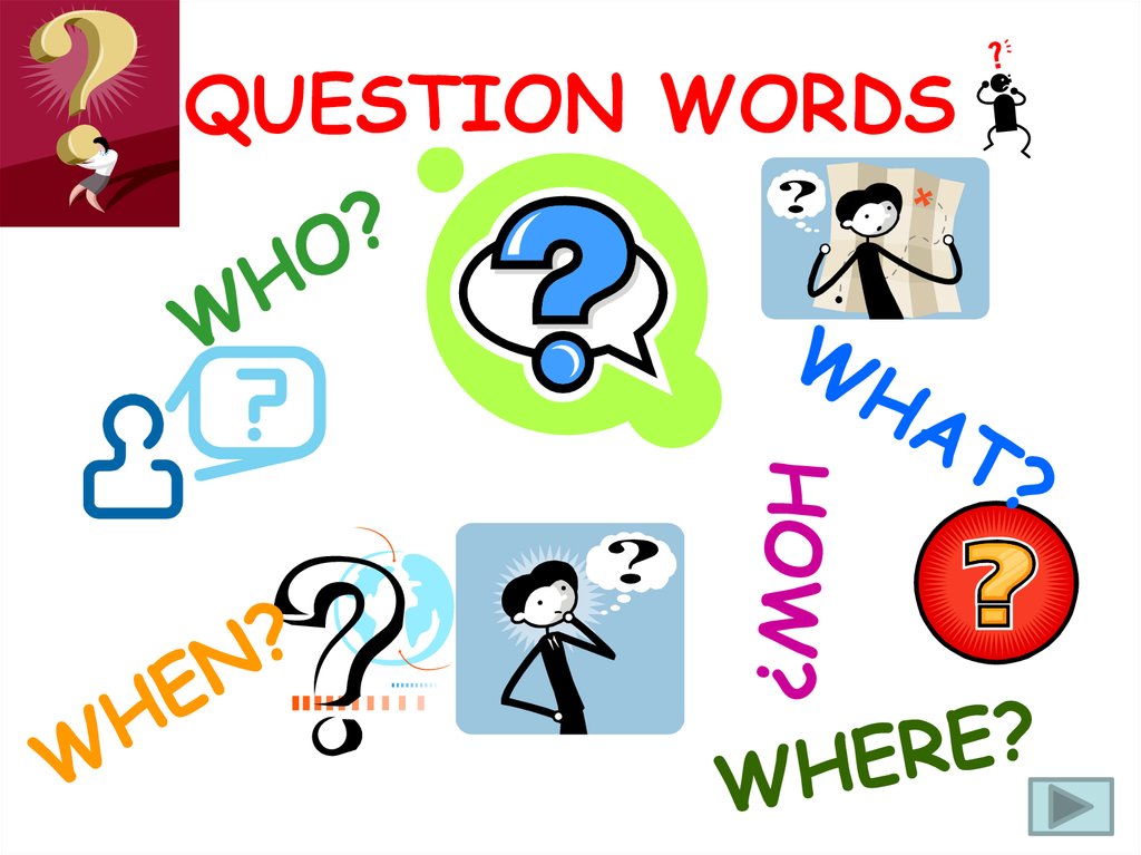 5 words question. Question Words POWERPOINT. Вопросы про ворд. Question Words Collective.com.