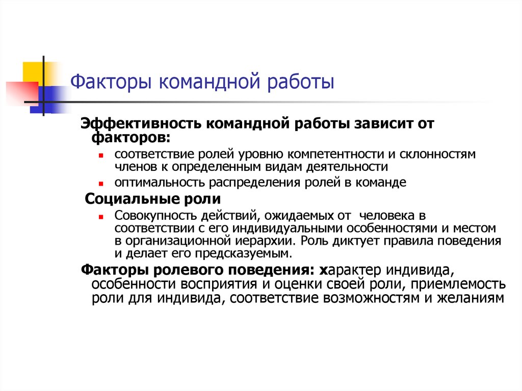 Презентация эффективная работа в команде