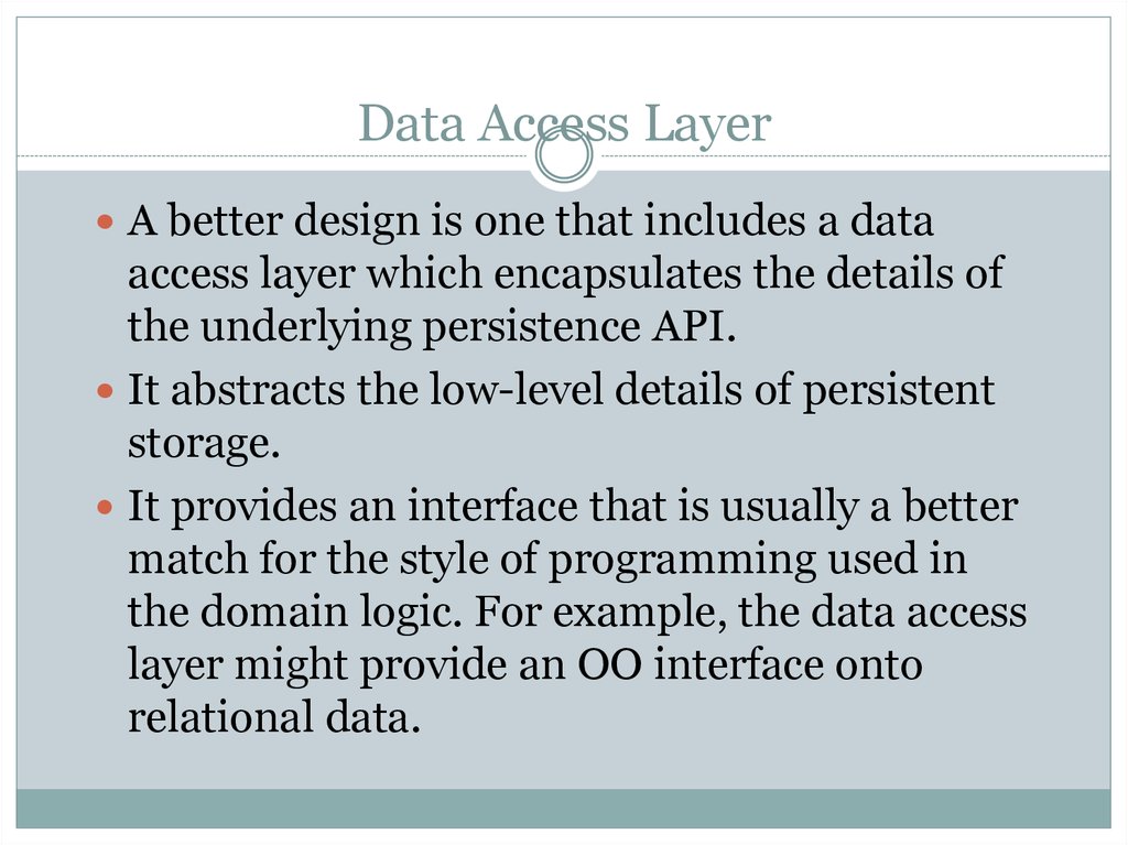 Data Access Patterns. Three Tier Architecture презентация онлайн