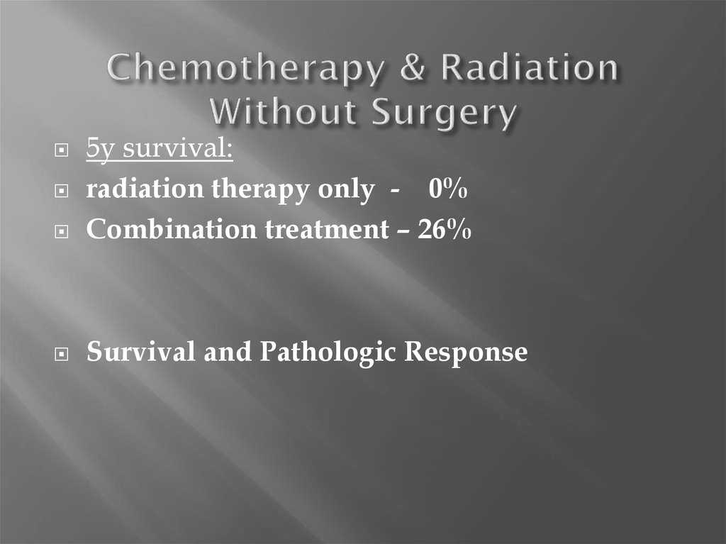 Chemotherapy & Radiation Without Surgery