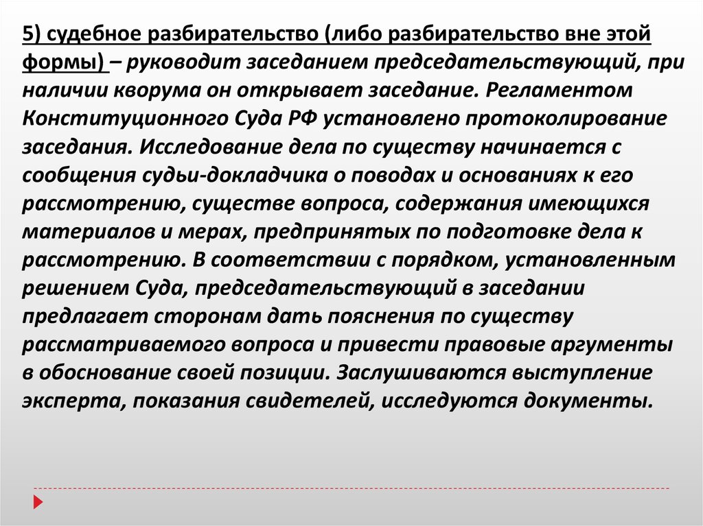 Презентация конституционное производство