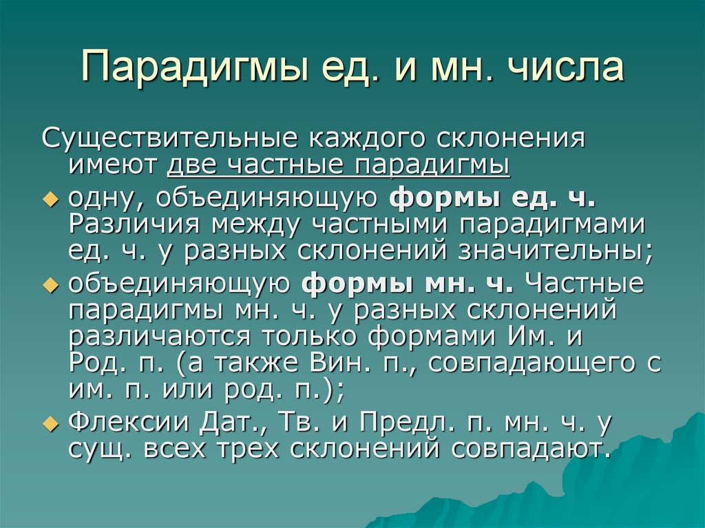 Каждой склонение. Парадигмы имен существительных. Парадигма числа это. Парадигма склонений имен существительных. Морфологическая парадигма примеры.