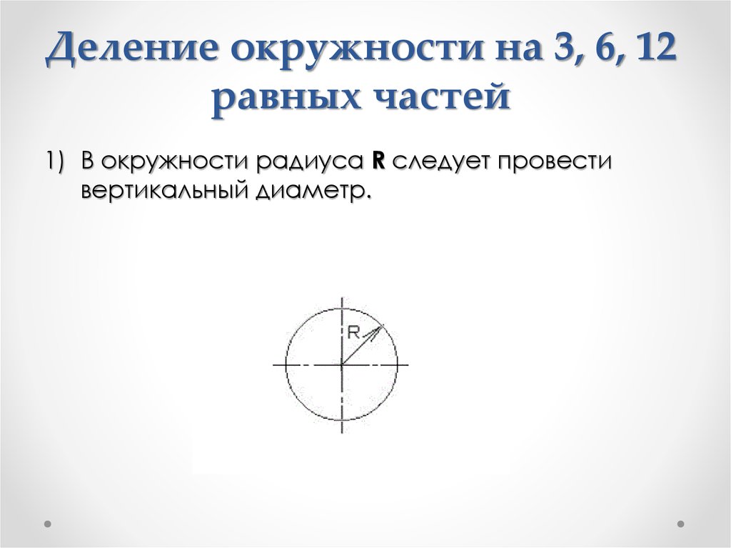 Деление окружности на 3. Вертикальный диаметр. Таблица деления окружности. Вертикальный диаметр функции.