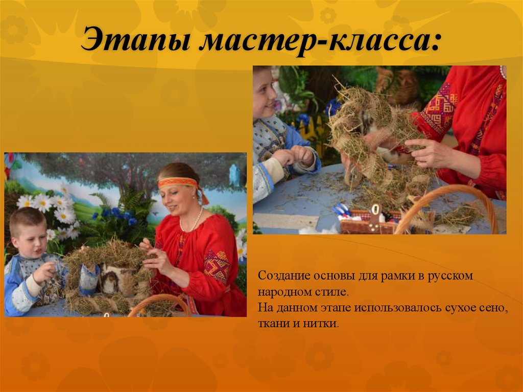 Этапы мастер-класса: