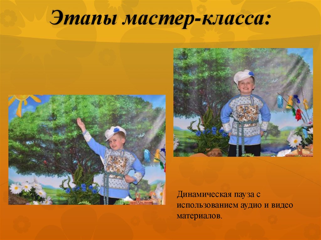Этапы мастер-класса: