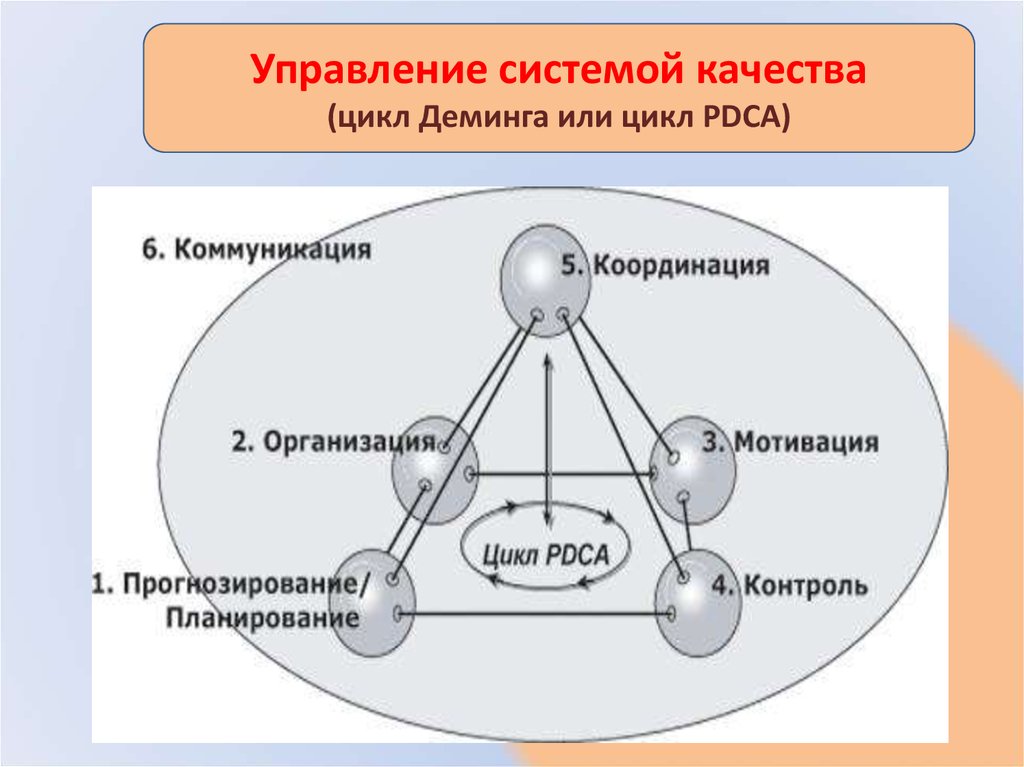 Система управления качеством. Деминг организация иерархическая. Цикл Деминга картинки для презентации. Организация управления и ее основы